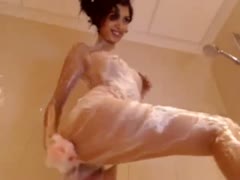 A captivating young cam model of legal age from North India displays